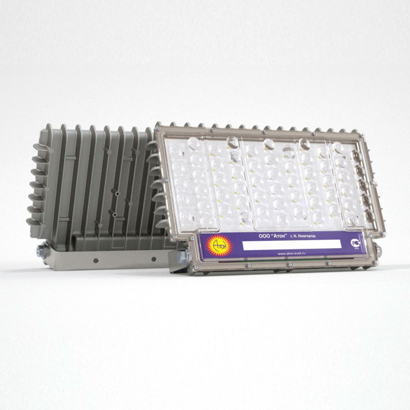 Светильник взрывозащищенный светодиодный АТ-ДОК-14/80-220VAC-IP67-EX серия Star